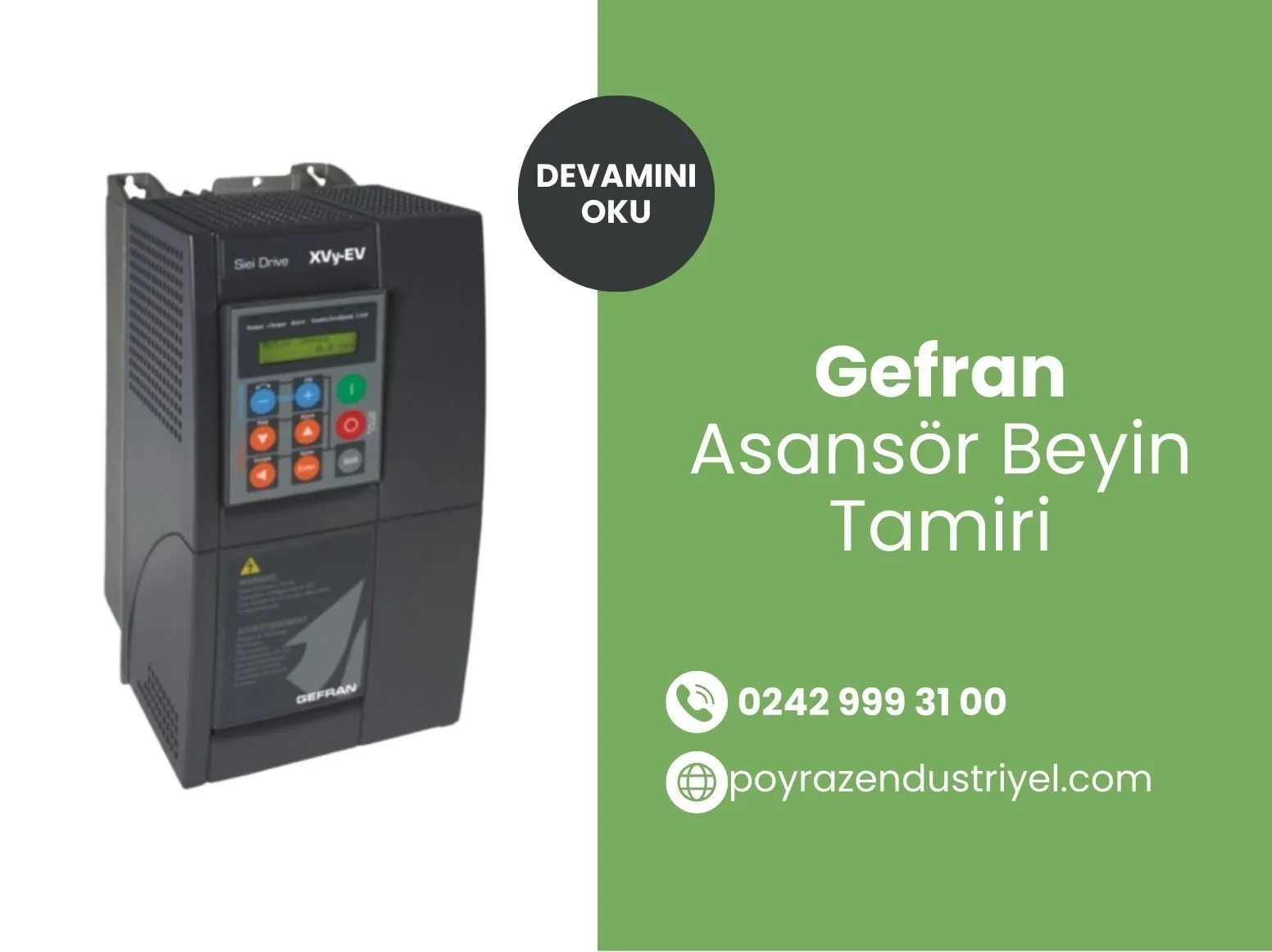 Gefran Asansör Beyin Tamiri